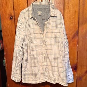 L.L. Bean Fleece Lined Plaid Jacket